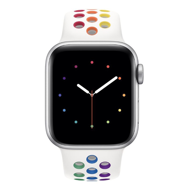  سوار  سيليكون  لساعة ابل ملون- Colorful silicone strap for Apple Watch 
