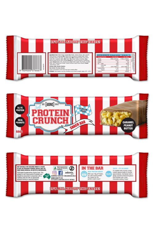  ادونيس - بار بروتين ناعم مقرمش (12 بار) - Adonis Soft Protein Crunch Snack Bar 