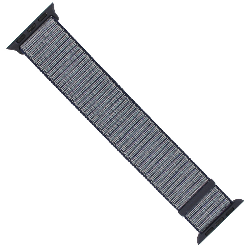 سوار تبديل  النايلون لساعة ابل أسود  -Nylon strap for Apple Watch Blac 