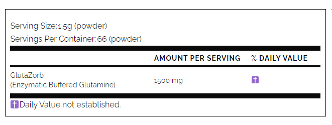  EFX Sports Training Ground Glutamine Powder 