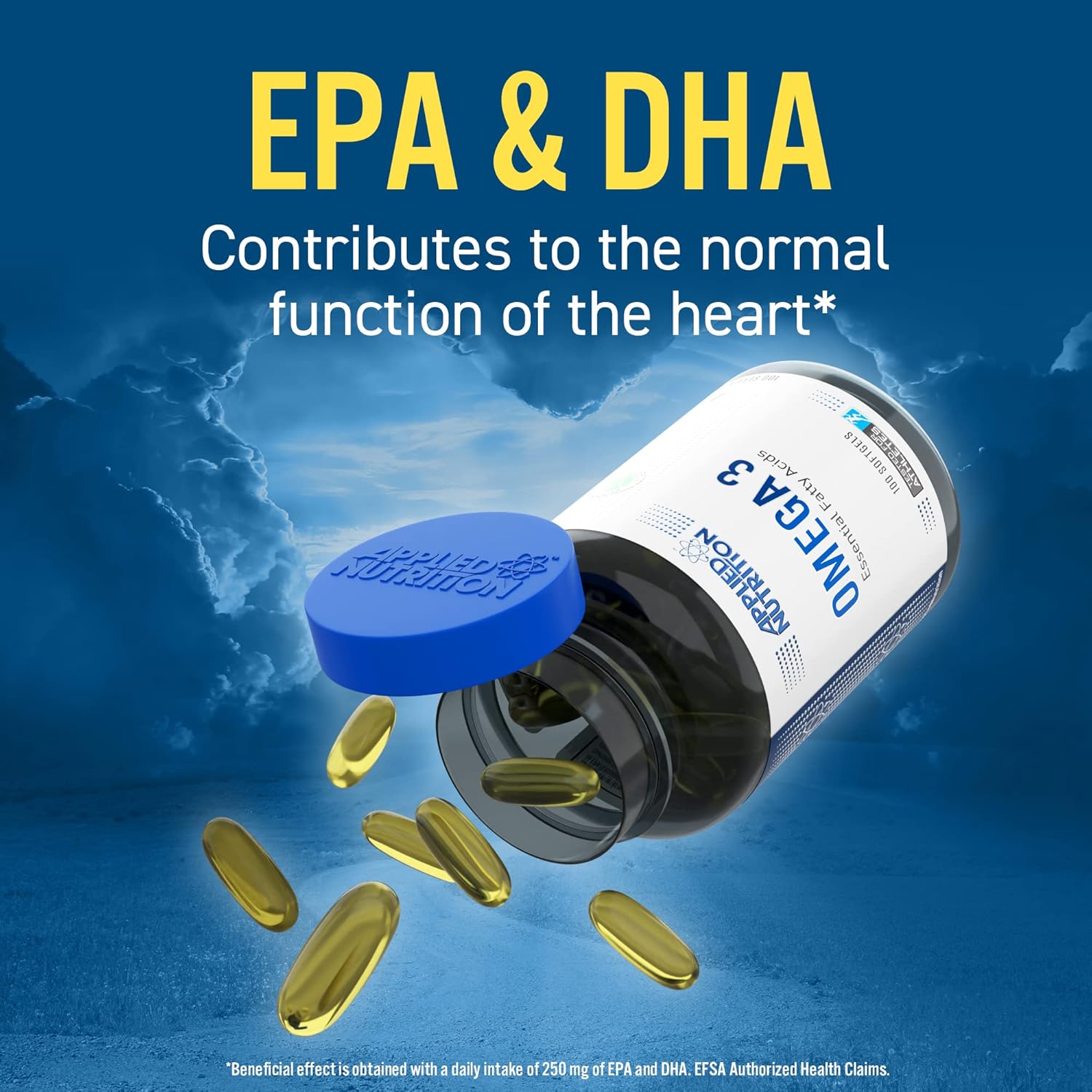  ابلايد نيوترشن - اوميجا 3 (100 كبسولة) - Applied Nutrition Omega 3 