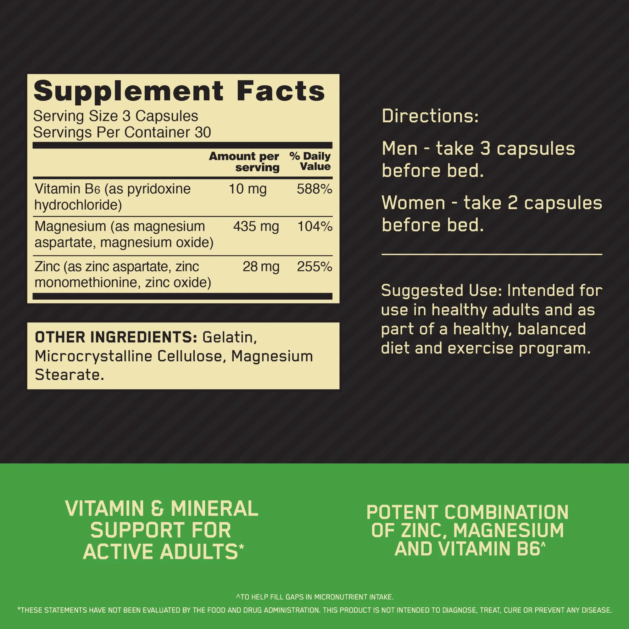  Optimum Nutrition - Zinc Magnesium Aspartate 