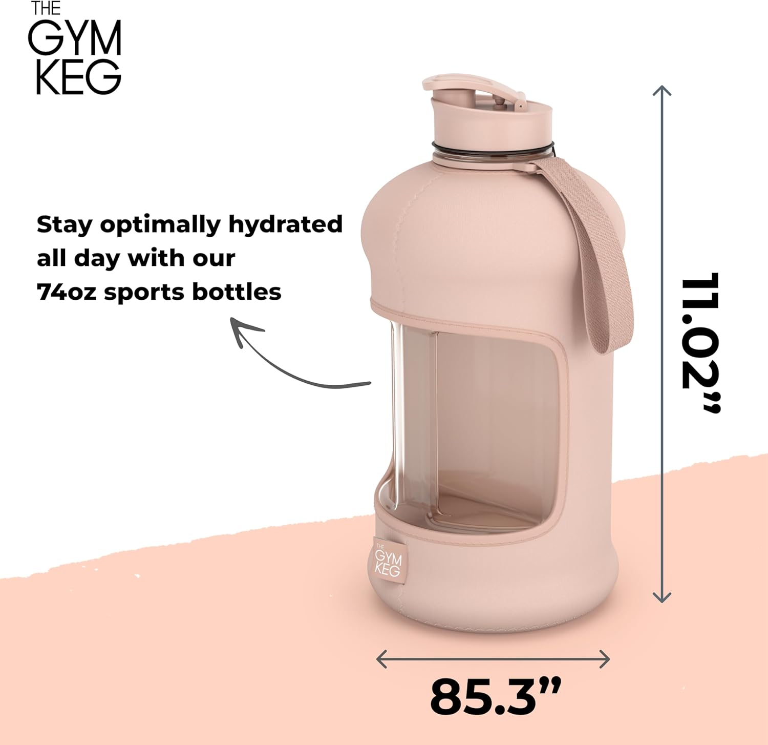  The Gym Keg - Sports Water Bottle (2.2 L) 