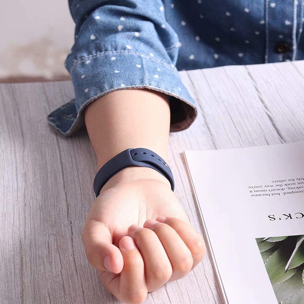  سوار  سيليكون لساعة ابل أزرق - silicone watch band for Apple Blue 