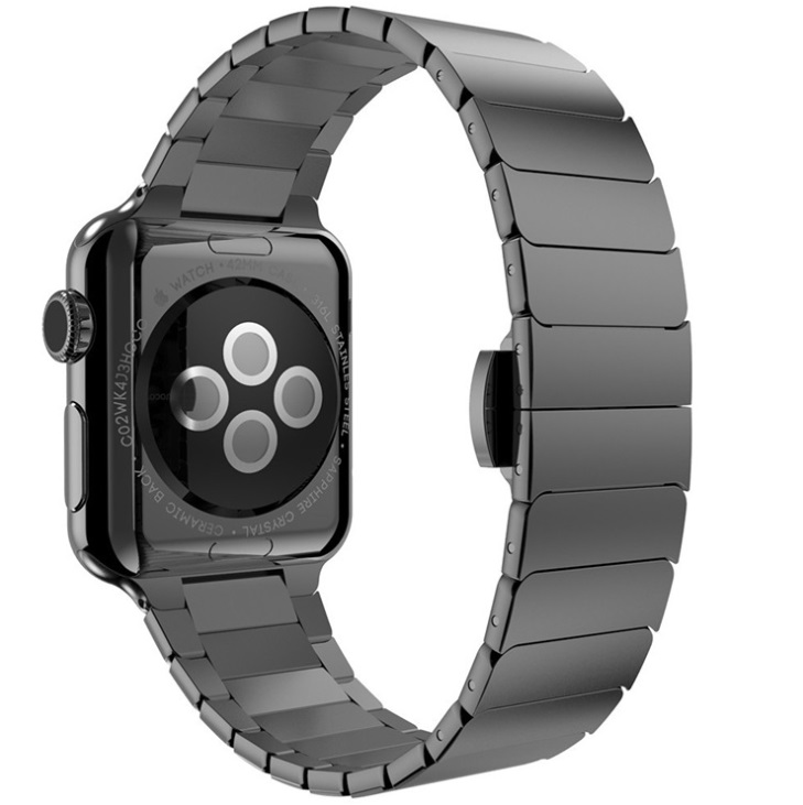  سوار معدن رسمي لساعة ابل أسود  -metal bracelet for apple watch Black 