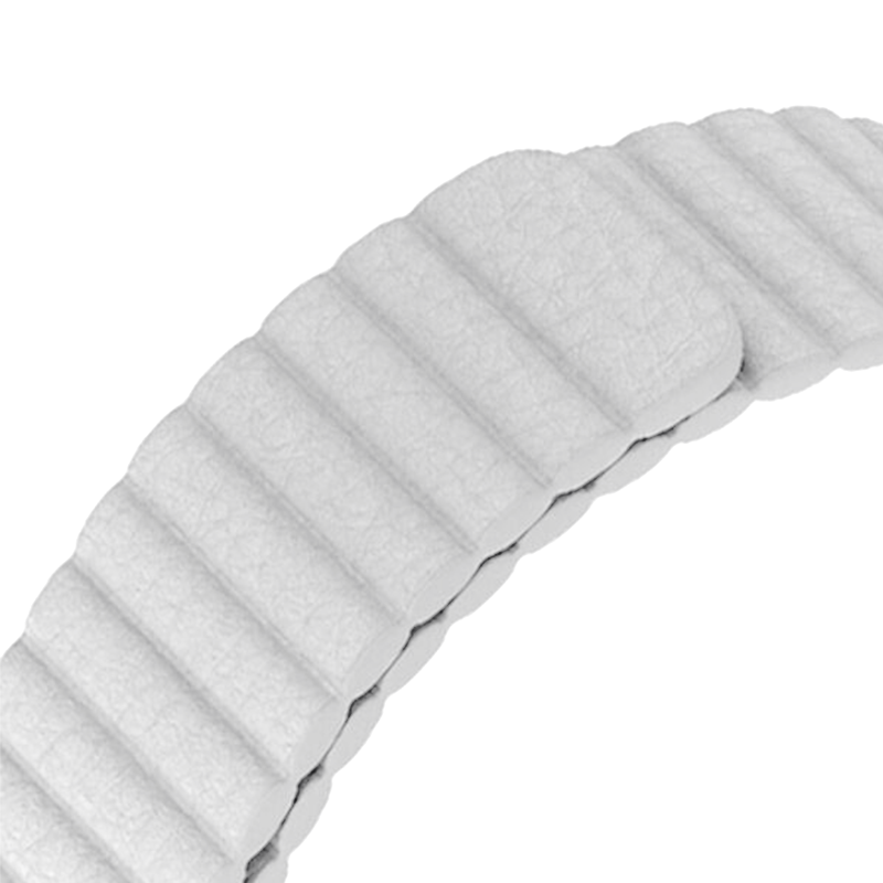  سوار تبديل من الجلد لساعة ابل  أبيض-Leather strap for Apple white 