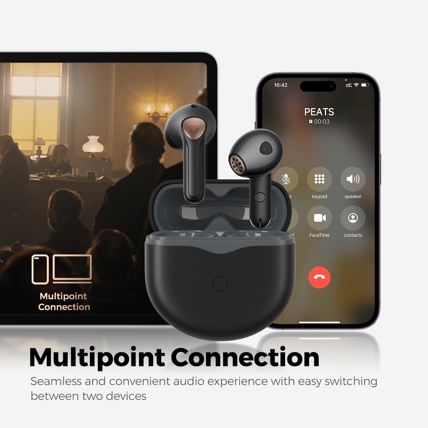  ساوندبيتس سماعة لاسلكية, موديل اير 4 ( SoundPEATS Air4) 