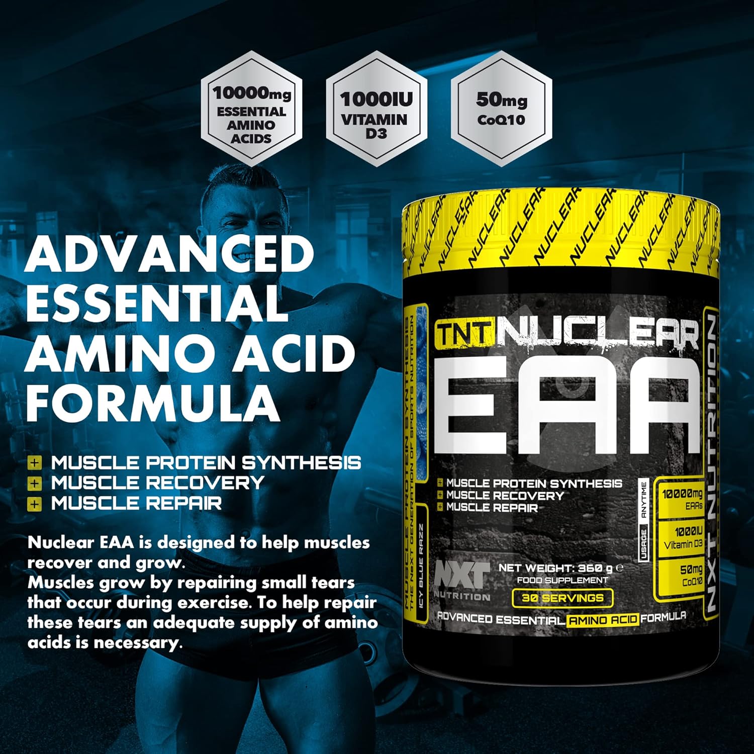  نكست نيوتريشن - تي إن تي نيوكلير الاحماض الامينية (360 جم) - NXT Nutrition TNT Nuclear EAA 