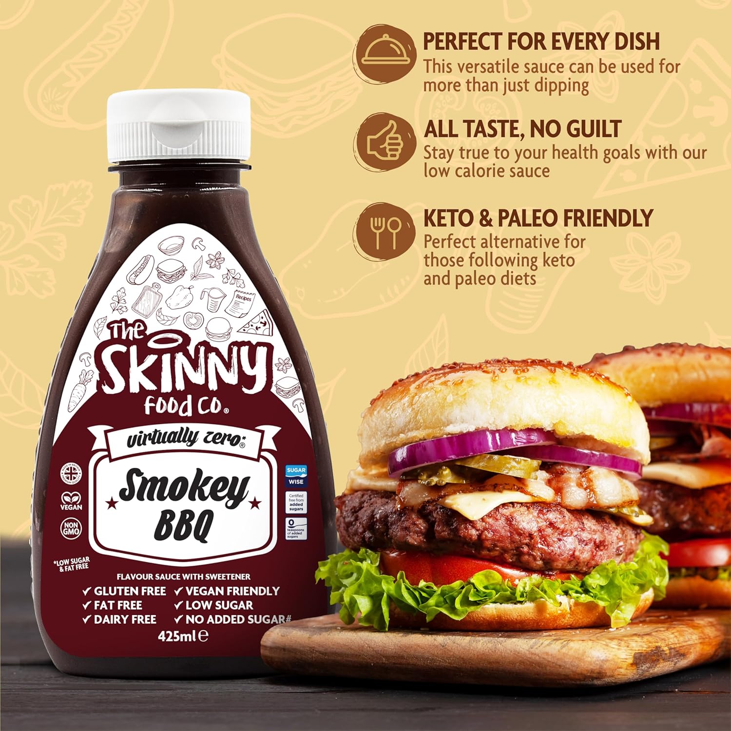   Skinny Food Co - Healthy Sauces Sugar Free (425 g) 