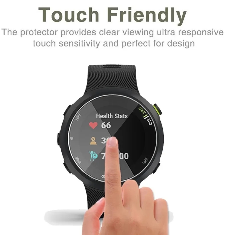  4 Piece 3D Screen Protector For Garmin Forerunner 55 Watch 