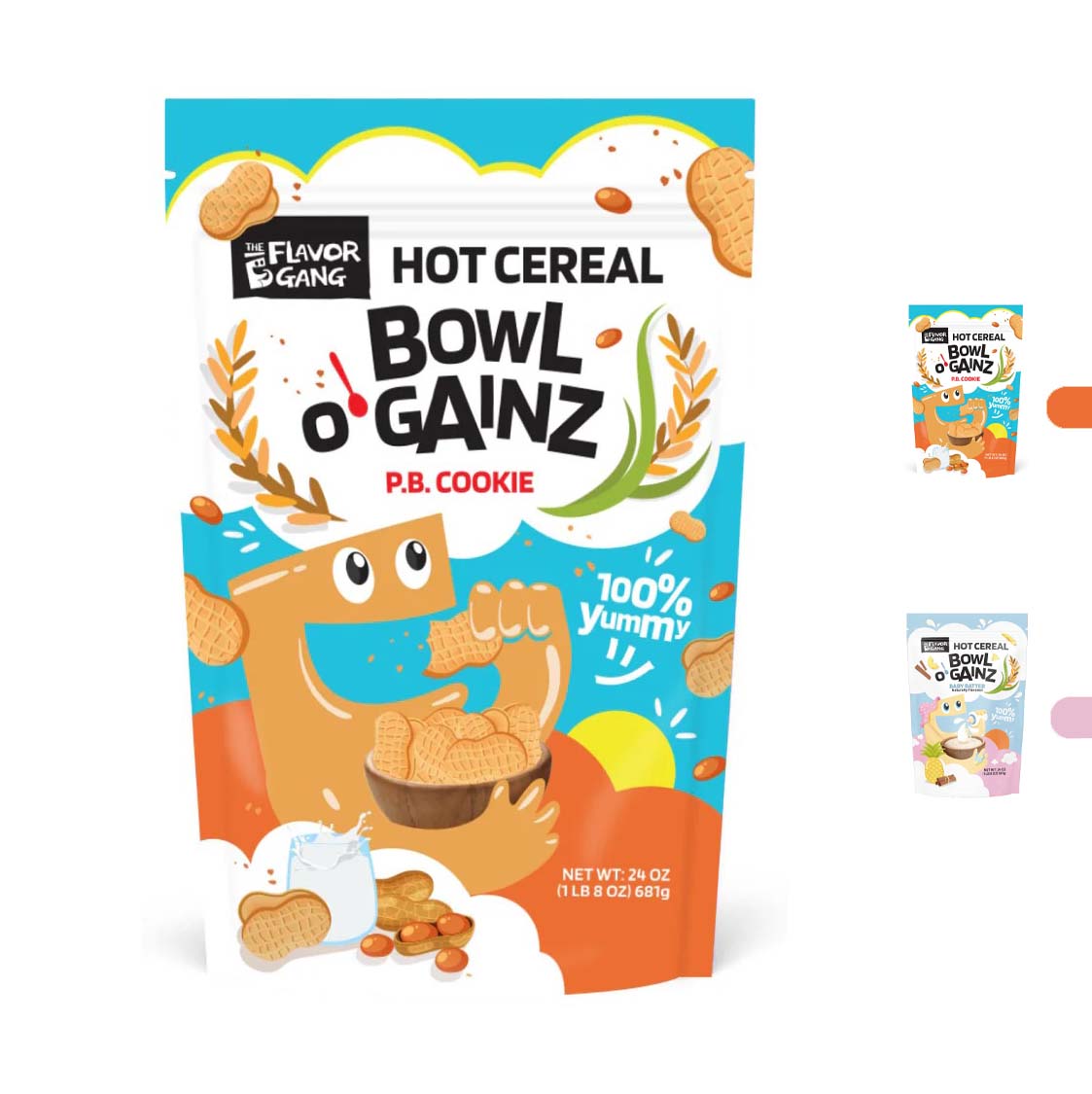  ذا فليفور غانغ - بول أوف غينز كريمة الأرز (681 جم) - The Flavor Gang Bowl o’ Gainz 
