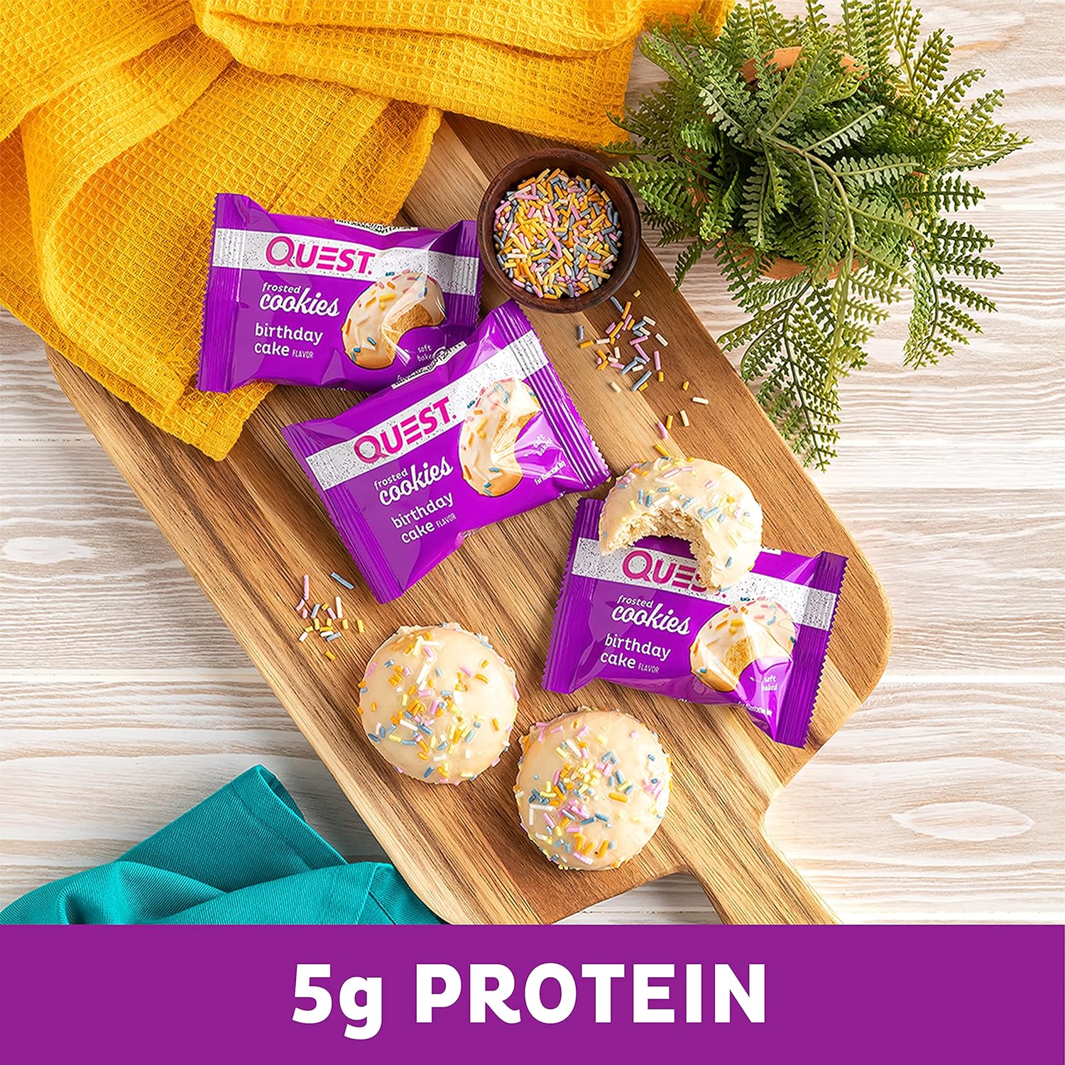  كويست نيوترشن بسكويت البروتين المخبوز  Quest Nutrition Frosted Cookies 
