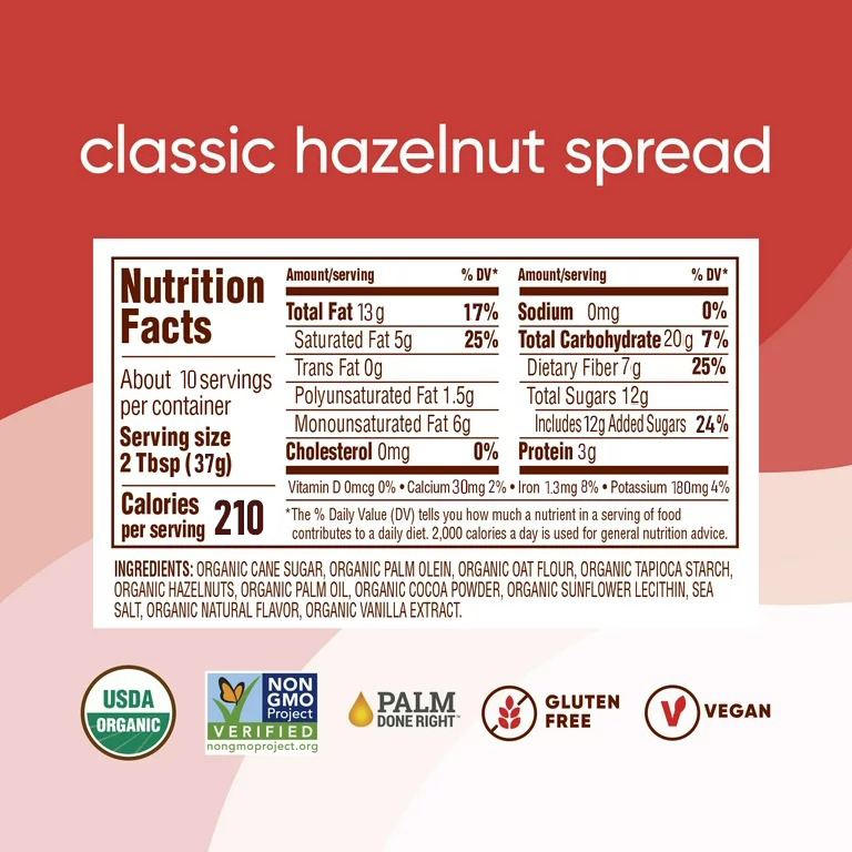  نوتيفا معجون البندق العضوي Nutiva, Organic Classic Hazelnut Spread 