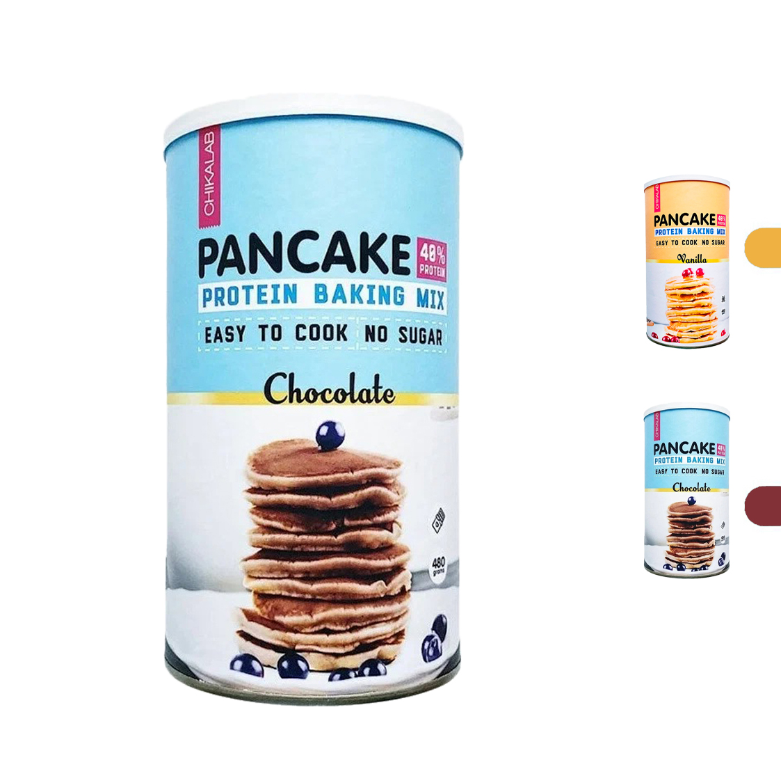  شيكالاب - خليط بان كيك بروتين خالي من السكر (480 جم) - Chikalab - Pancake Protein Baking Mix 