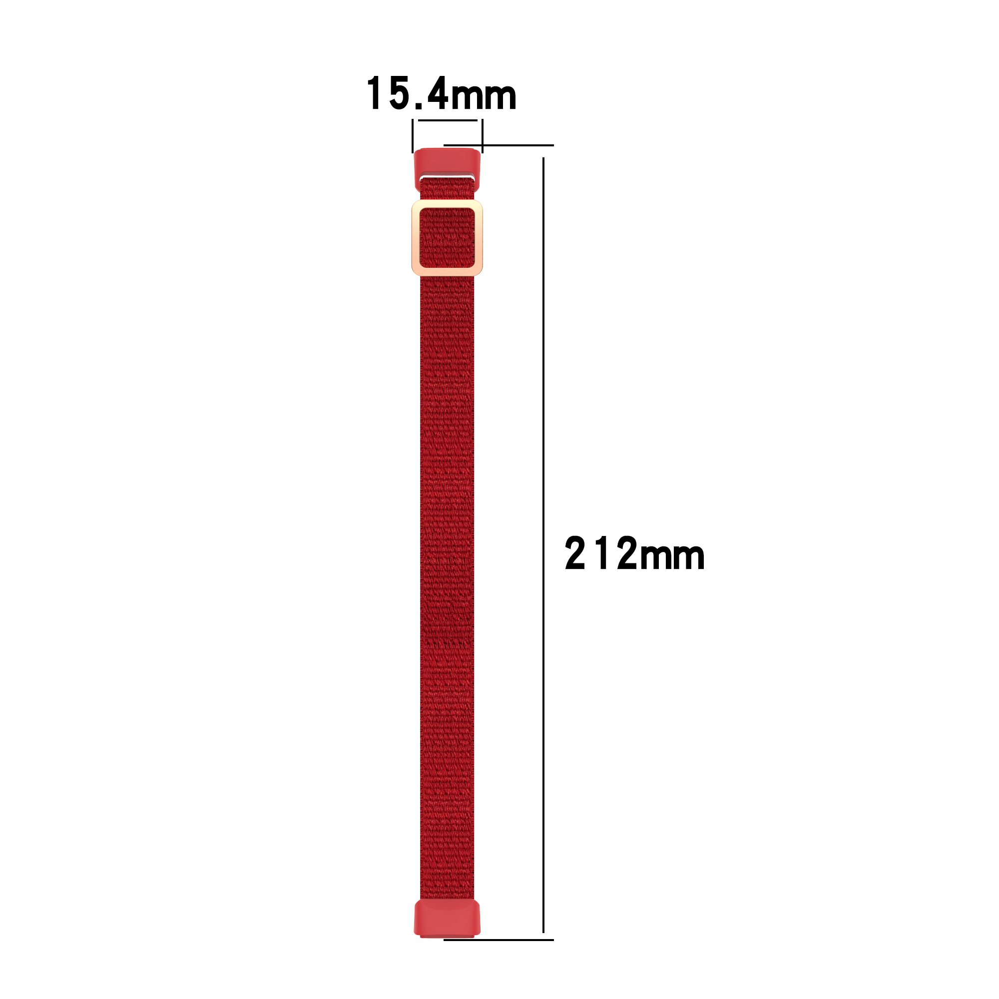  Red Nylon Replacement Band for Fitbit Luxe 