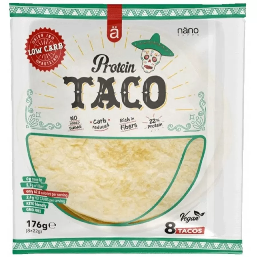  نانو سبس - خبز التاكو بالبروتين (176 جم) - Nano Supps Protein Taco  
