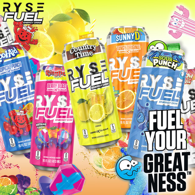  رايس فيول - مشروب الطاقة ما قبل التمرين (12 علبة) - RYSE Fuel Energy Drink 