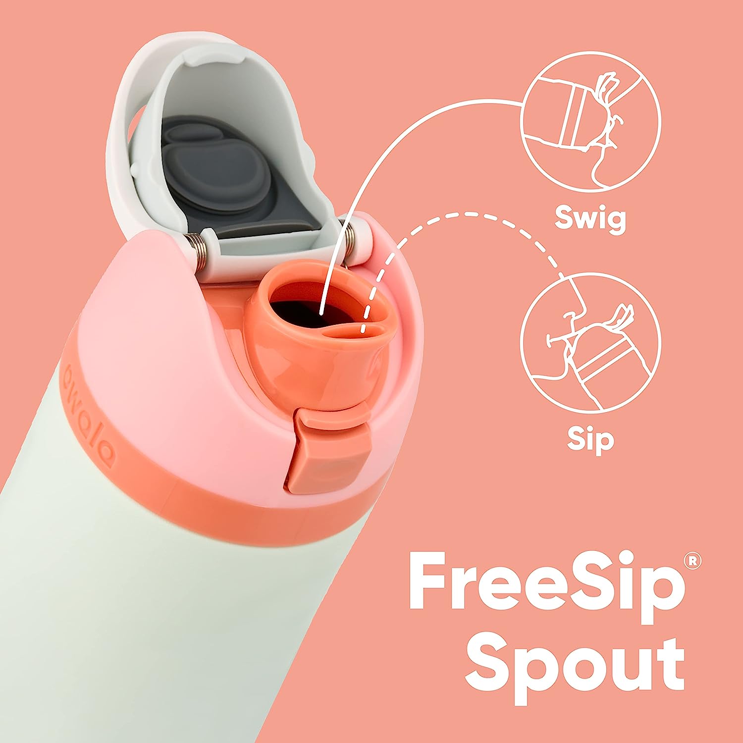  أوالا فري سيب زجاجة مياه ستانلس ستيل المعزول (940 مل) - Owala FreeSip Insulated Stainless Steel Water Bottle 