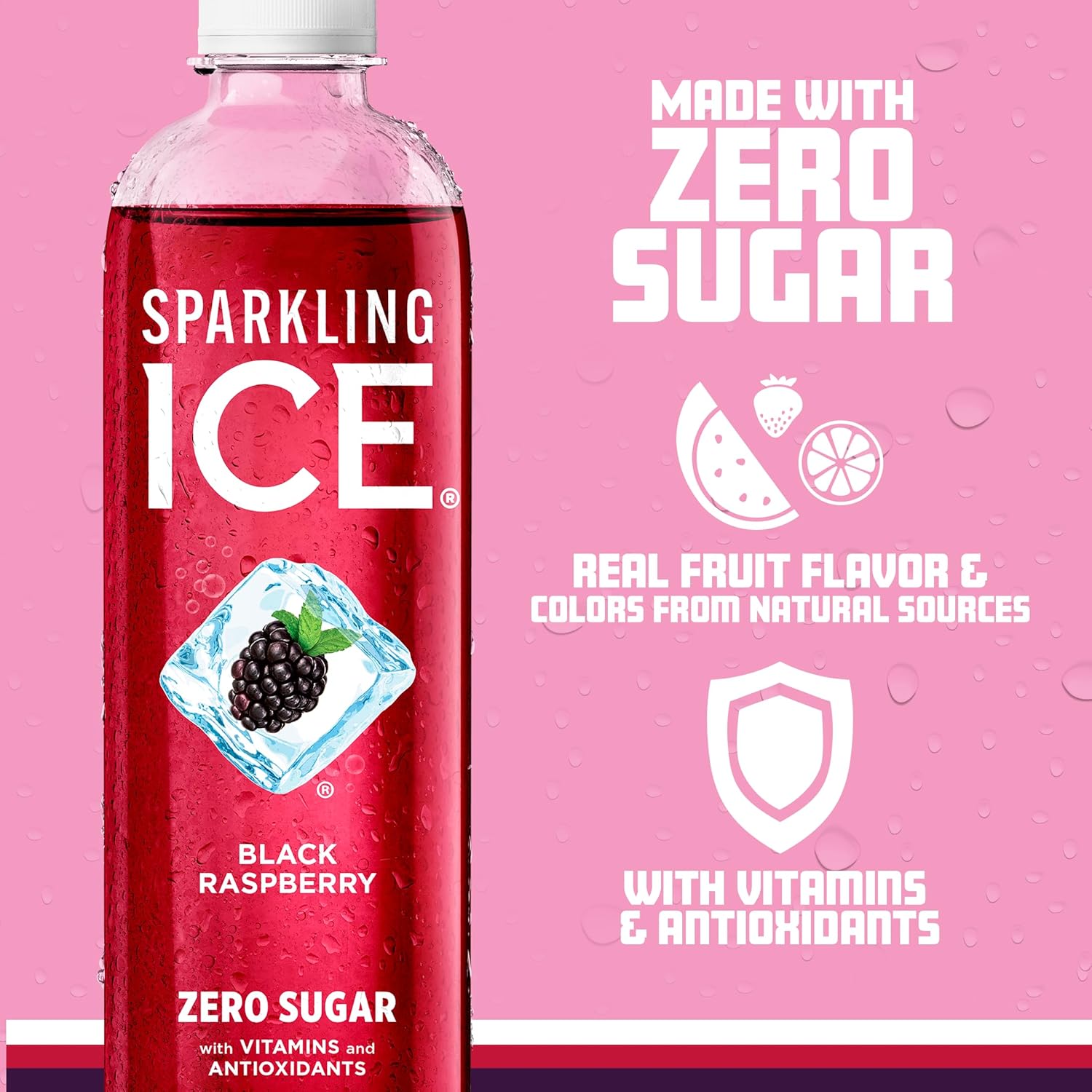  سباركلينج ايس - مياه فوارة مع فيتامينات (12 علبة) - Sparkling Ice Sparkling Water with Vitamins 