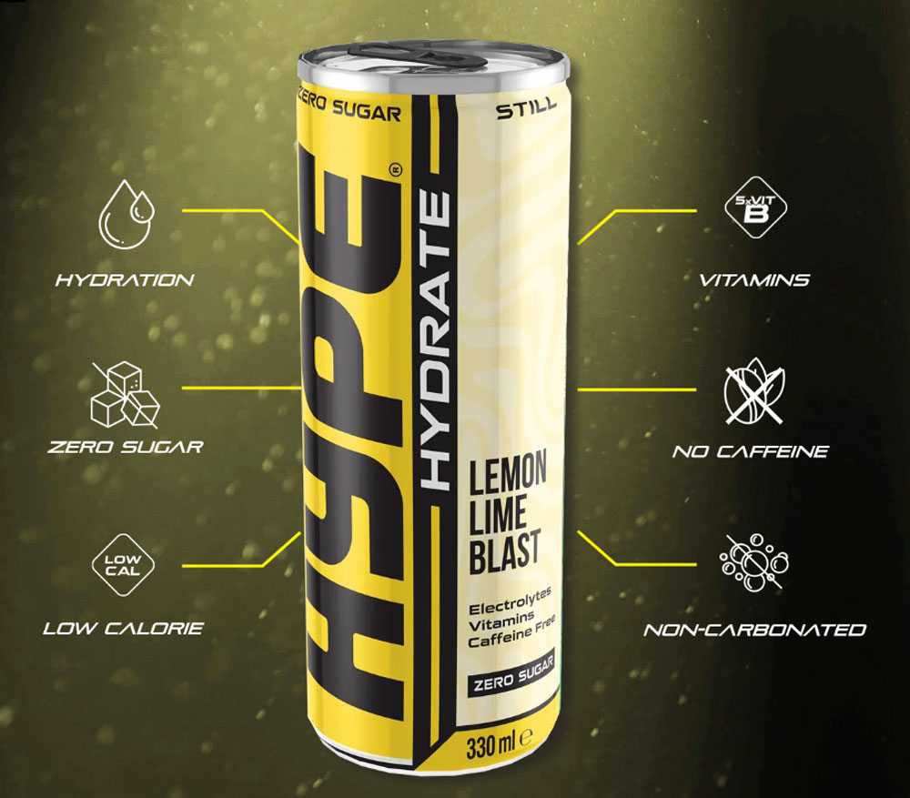  هايب - مشروب ترطيب الكترولايت وفيتامينات بدون سكر (24 عبوة)  - Hype Hydration RTD 