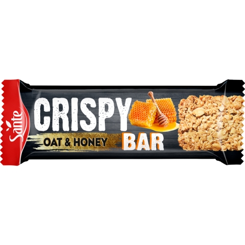  سانتيه -  كرسبي بروتين بار بالشوفان (4 قطع) - Sante Crispy Bar Oat Protein Bar 
