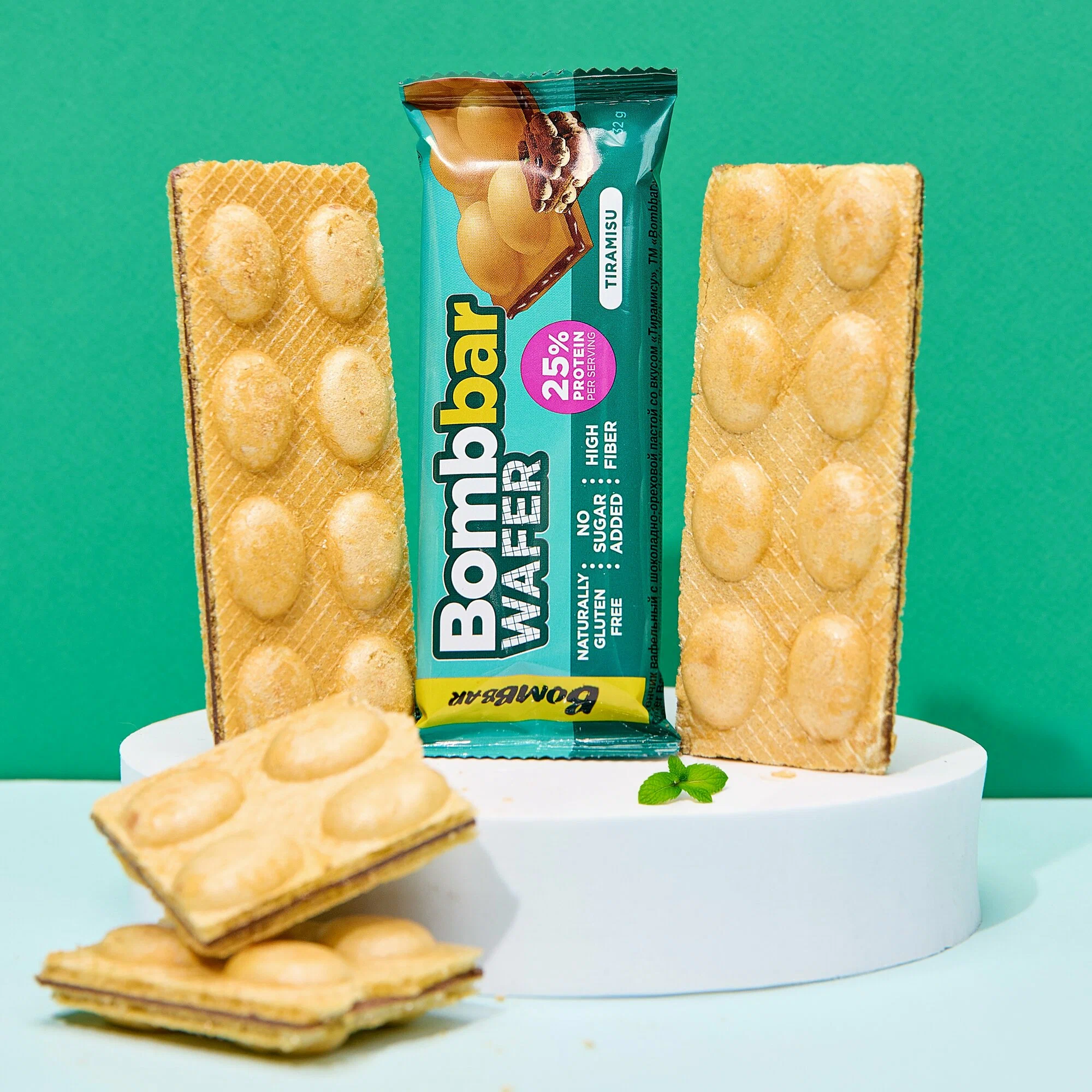  بومب بار - بروتين ويفر (12 حبة) - BombBar - Protein Wafer 