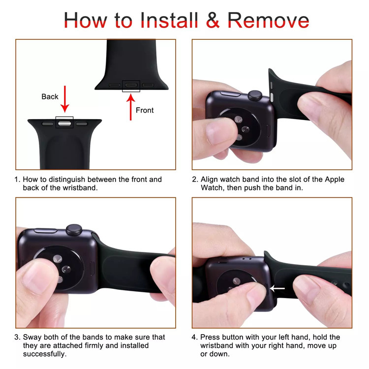  طريقة تركيب سوار ساعة آبل -How to install the Apple Watch bracelet 