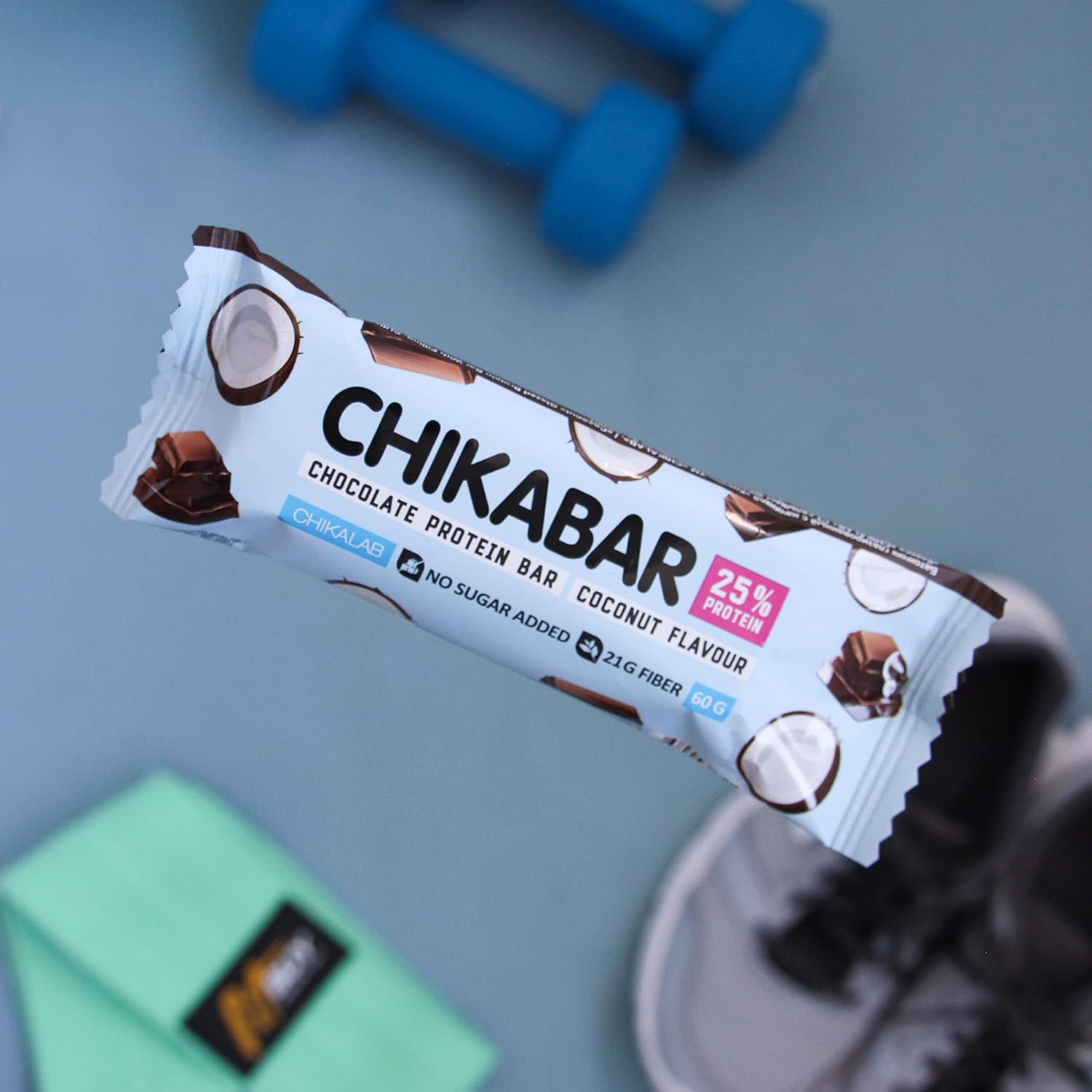  شيكالاب - شيكابار بروتين بار  (12 بار) - CHIKALAB Chikabar High Protein Bar 