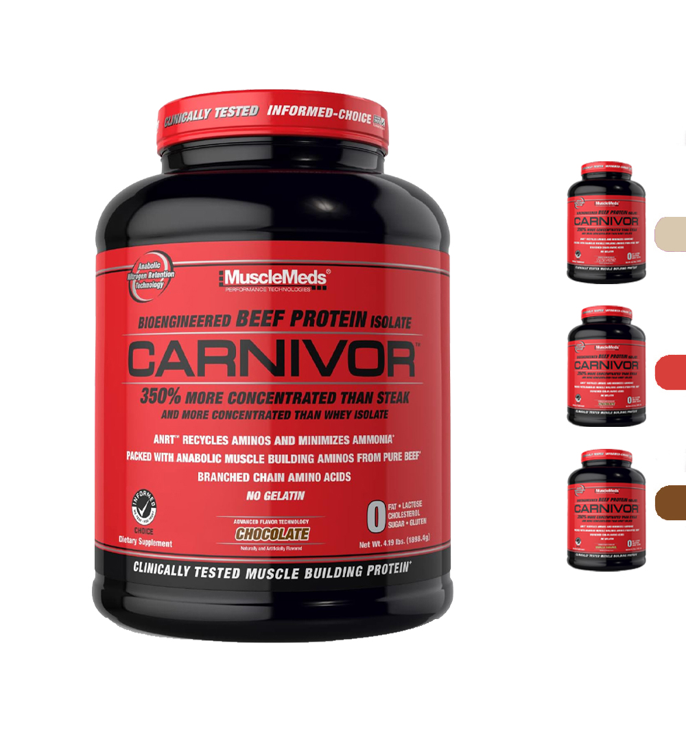   ماسل ميدز - كارنيفور بيف بروتين ايزوليت (4 باوند) MuscleMeds Carnivor Beef Protein Isolate 