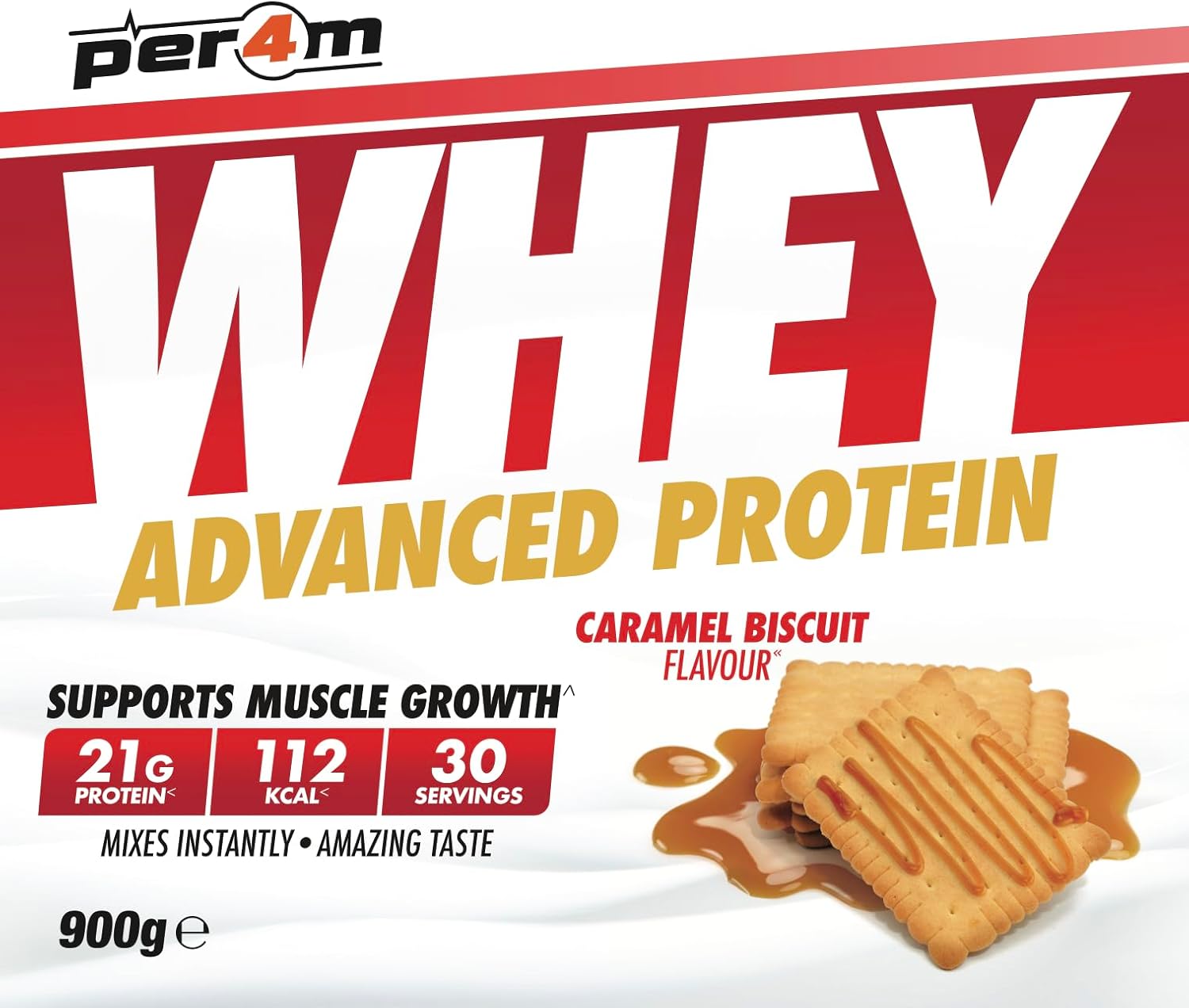  بير فورم - واي بروتين باودر (900 جم) - Per4m Whey Protein Powder 