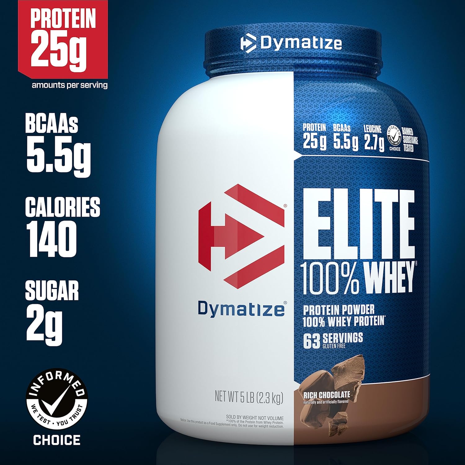 Dymatize - Elite 100% Whey Protein 