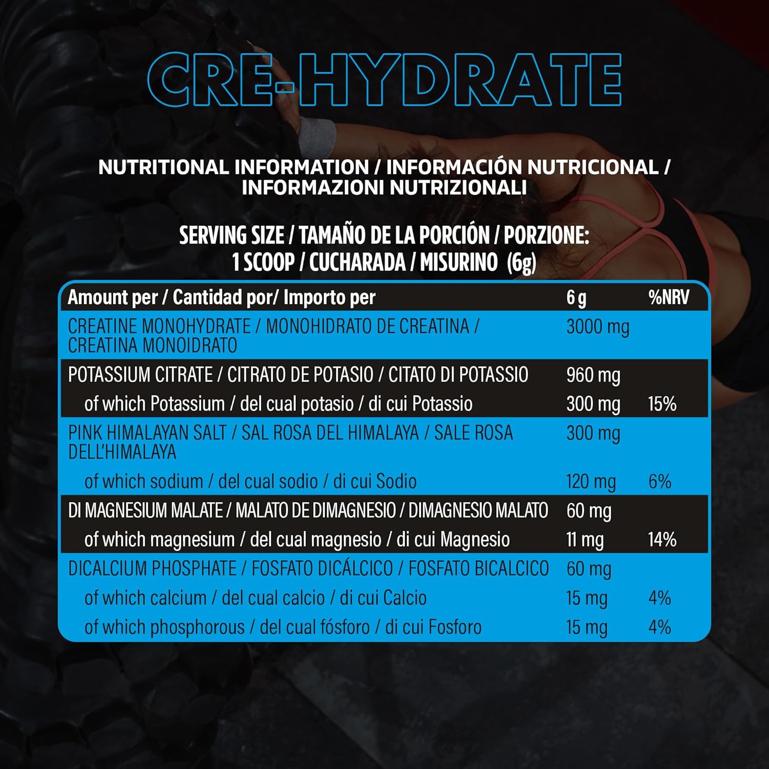  نكست نيوتريشن - كرياتين مونوهيدرات مع الإلكتروليتات (180 جم) - NXT Nutrition Creatine Hydrate with Electrolytes 