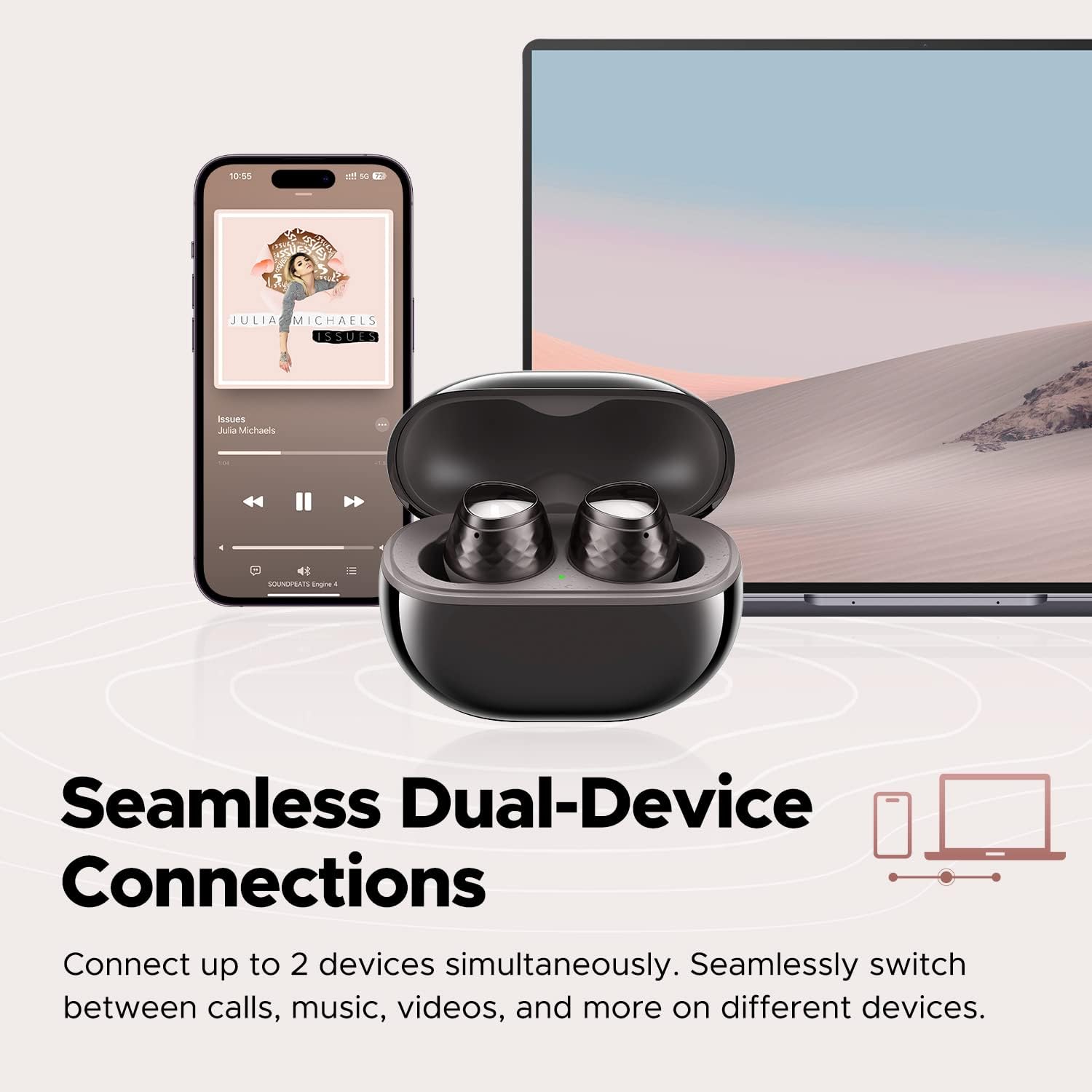  SoundPEATS Engine4 Wireless Earbuds 