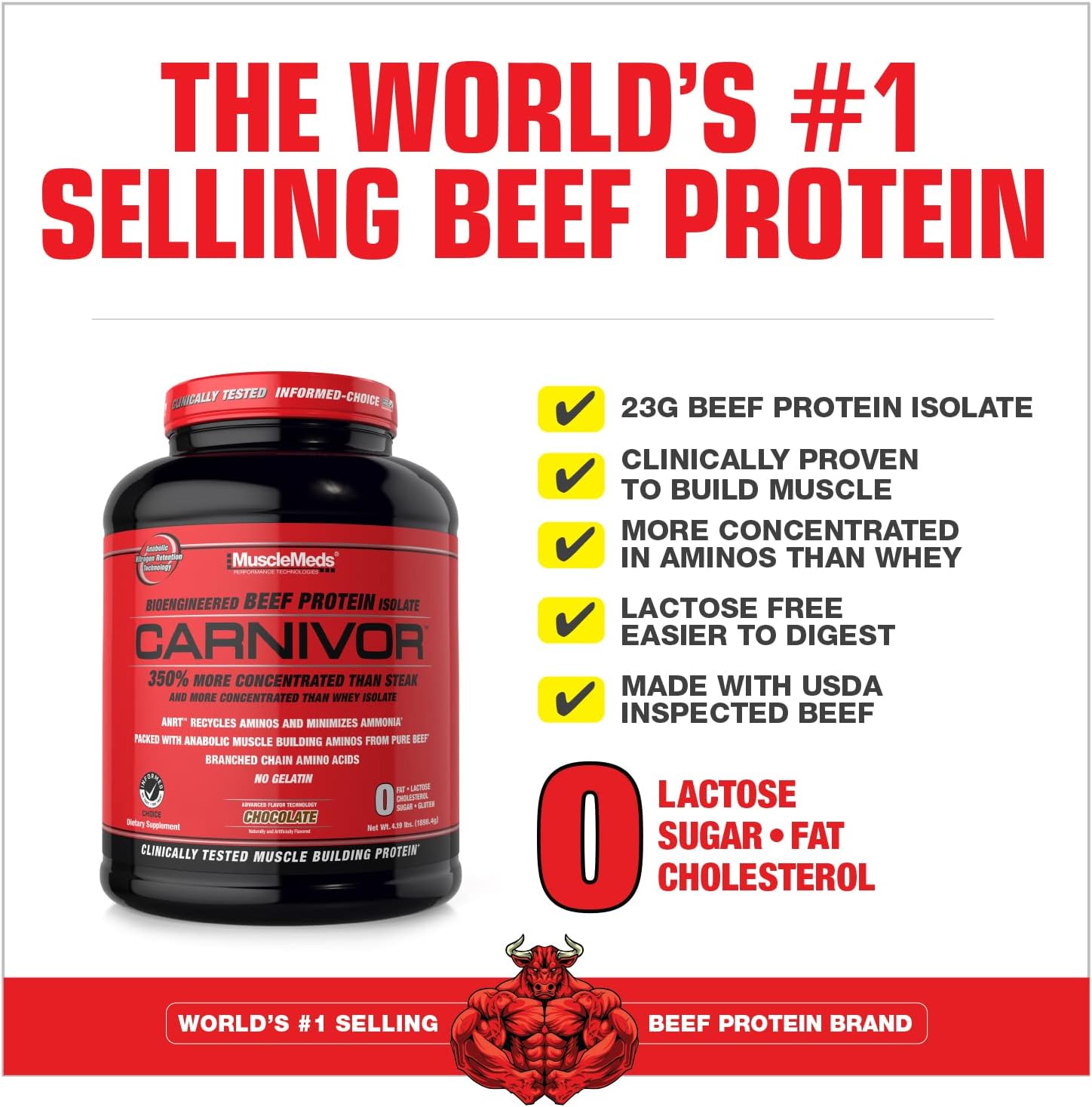  ماسل ميدز  كارنيفور بيف بروتين MuscleMeds Carnivor Beef Protein 