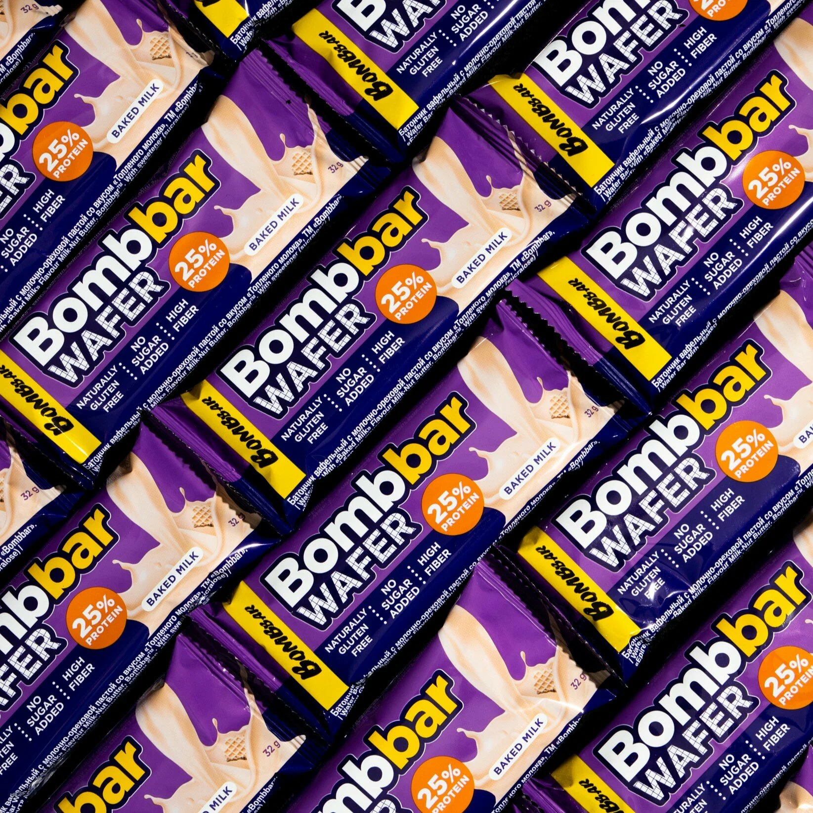  بومب بار - بروتين ويفر (12 حبة) - BombBar - Protein Wafer 