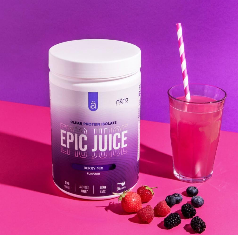  نانو سبس -  عصير ايبيك كلير واي بروتين ايزوليت (875 جم) - Nano Supps Epic Juice Whey Protein 