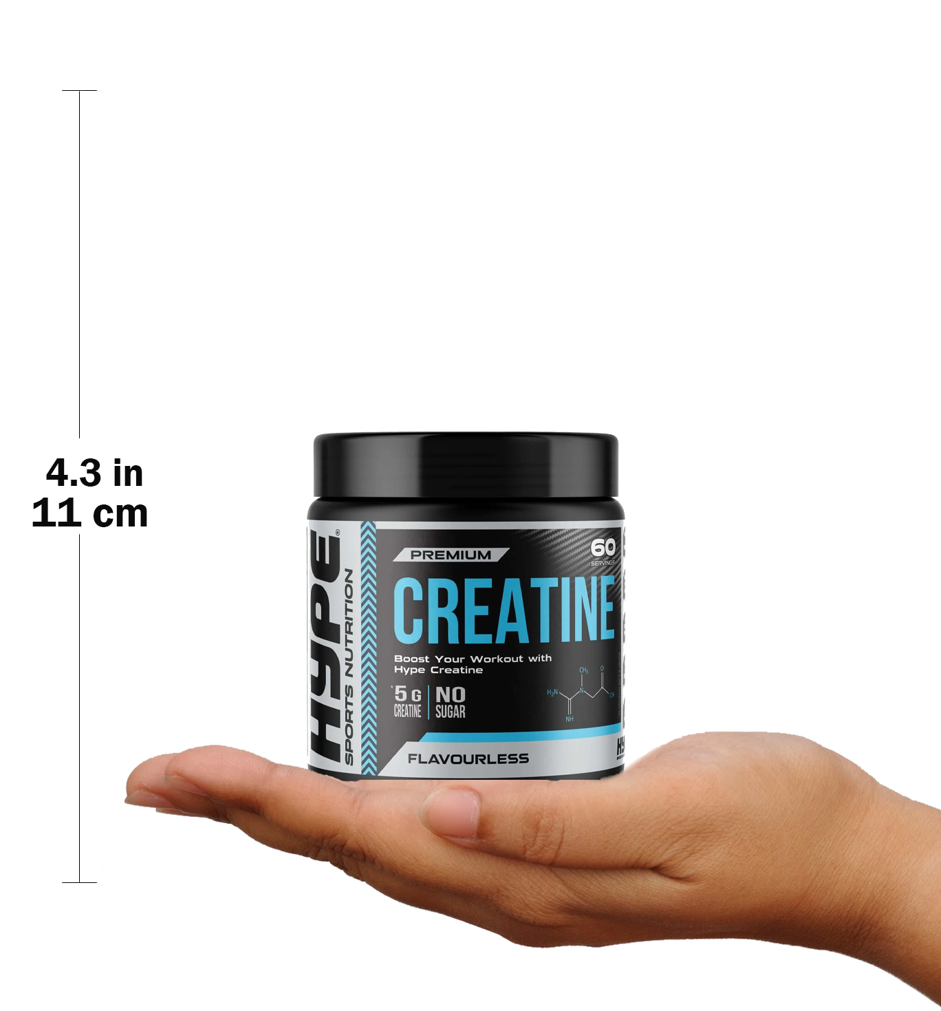  هايب - كرياتين مونوهيدرات بريميوم (300 جم)  - Hype Premium Creatine Monohydrate 