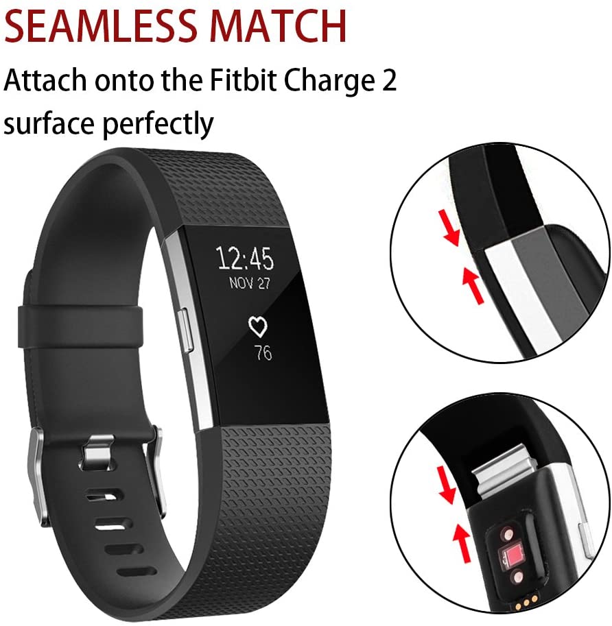  سوار  سليكون لساعة فيتبيت تشارج 2 - Silicone band for Fitbit charge 2 