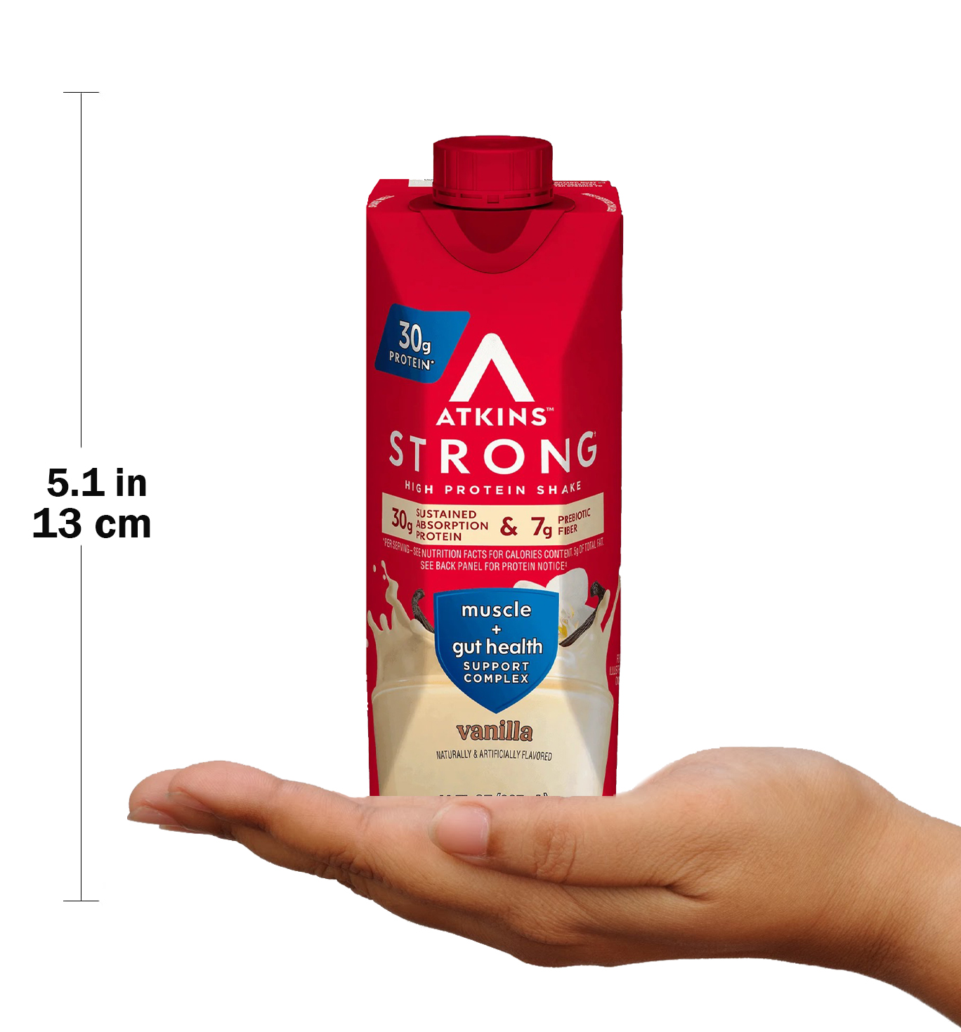  اتكينز - سترونج ميلك شيك عالي البروتين (4 علب) - Atkins Strong High Protein Shake 