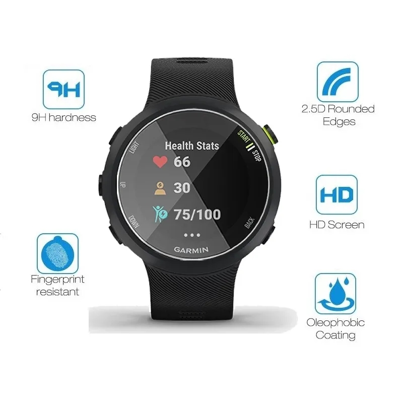  4 Piece 3D Screen Protector For Garmin Forerunner 55 Watch 