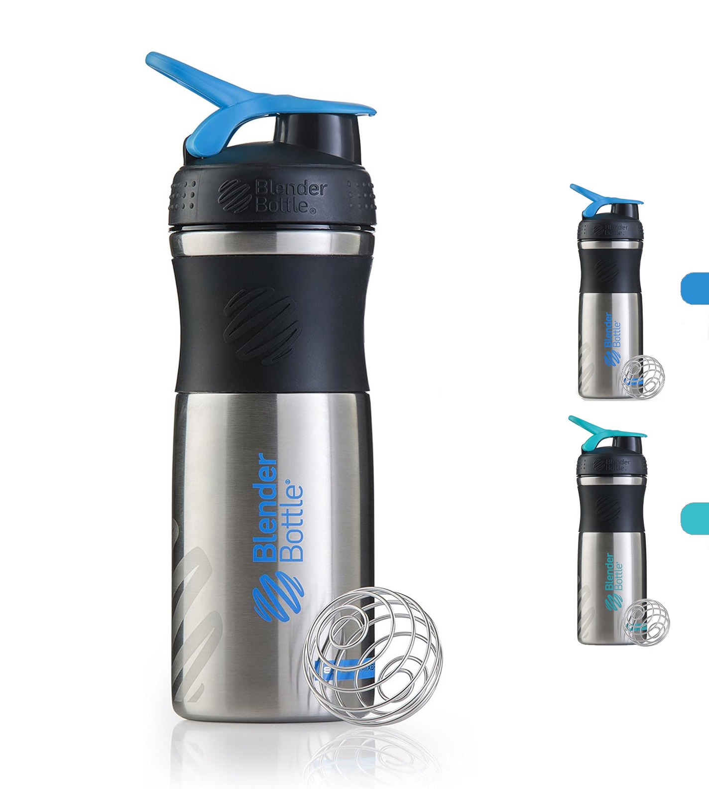  بلندر بوتل سبورت ميكسر شيكر رياضي ستانلس ستيل (850 مل) - BlenderBottle SportMixer Stainless Steel 