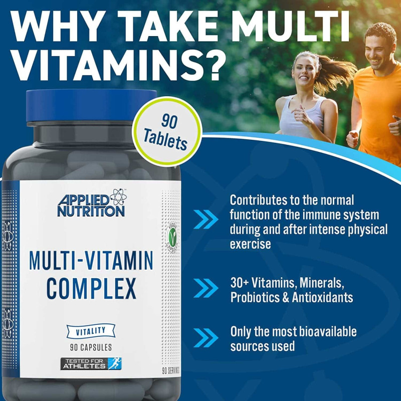  ابلايد نيوترشن - مالتي فيتامين (90 كبسولة) - Applied Nutrition Multi Vitamin Complex 