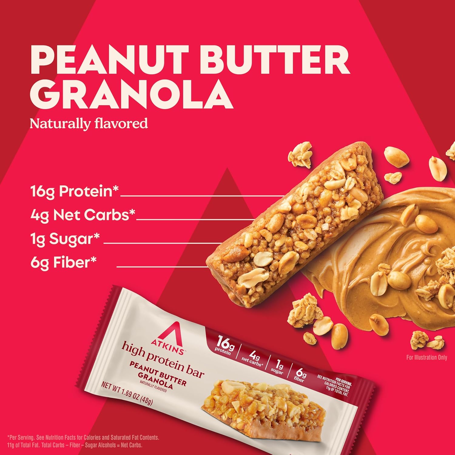  Atkins - Granola Protein Meal Bar 