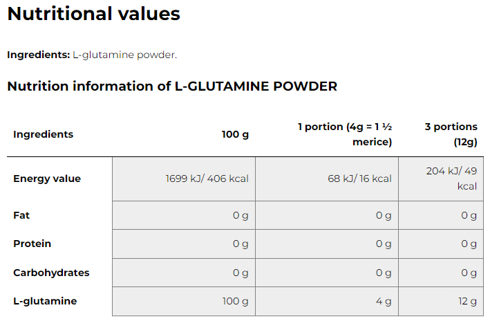  أولمب سبورت نيوترشن ال- جلوتامين بودرة Olimp L-Glutamine Powder 