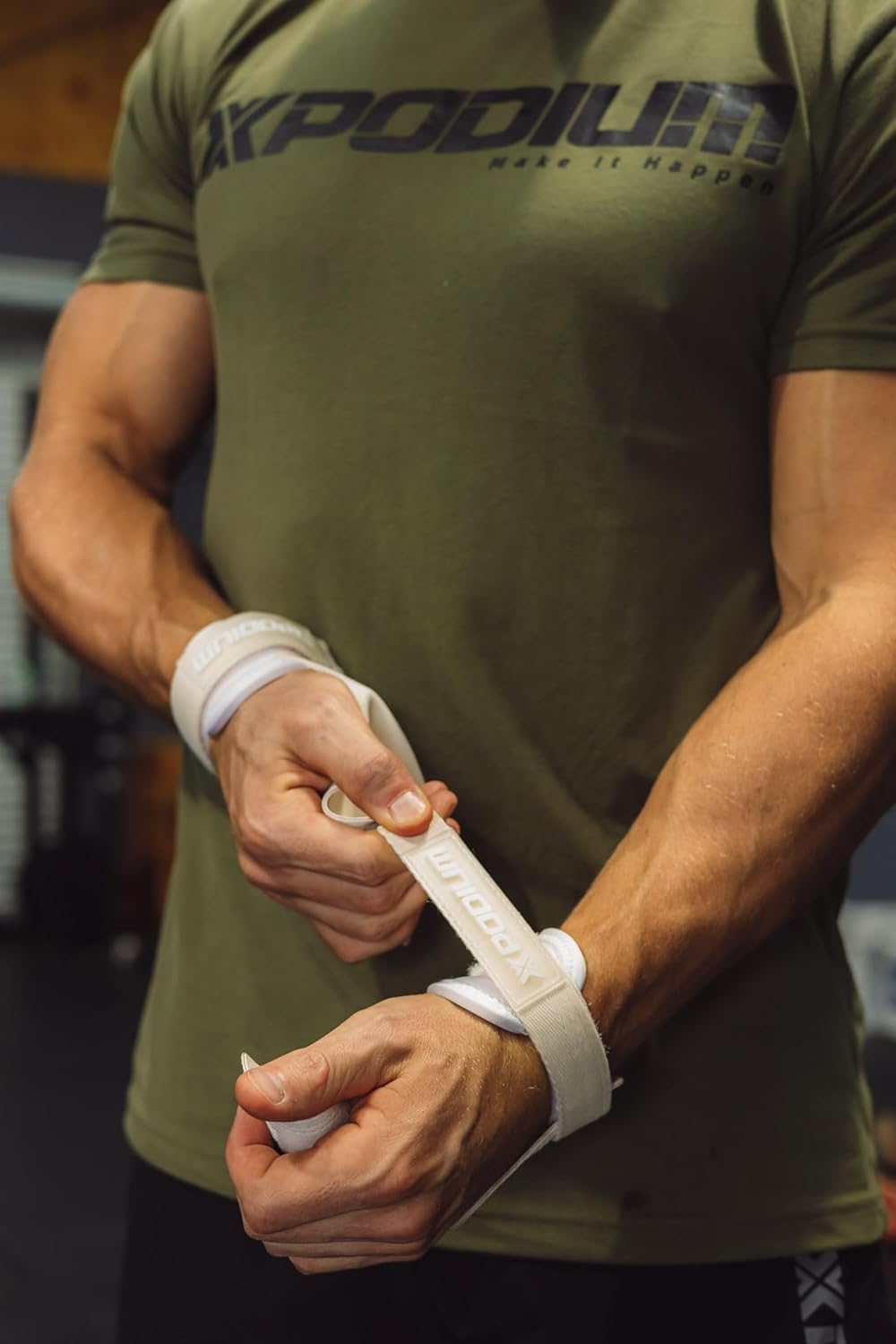  فيجور - حزام كروس فيت جلد طبيعي مزدوج الطبقات - Vigor - Double-Layer Leather CrossFit Grips 
