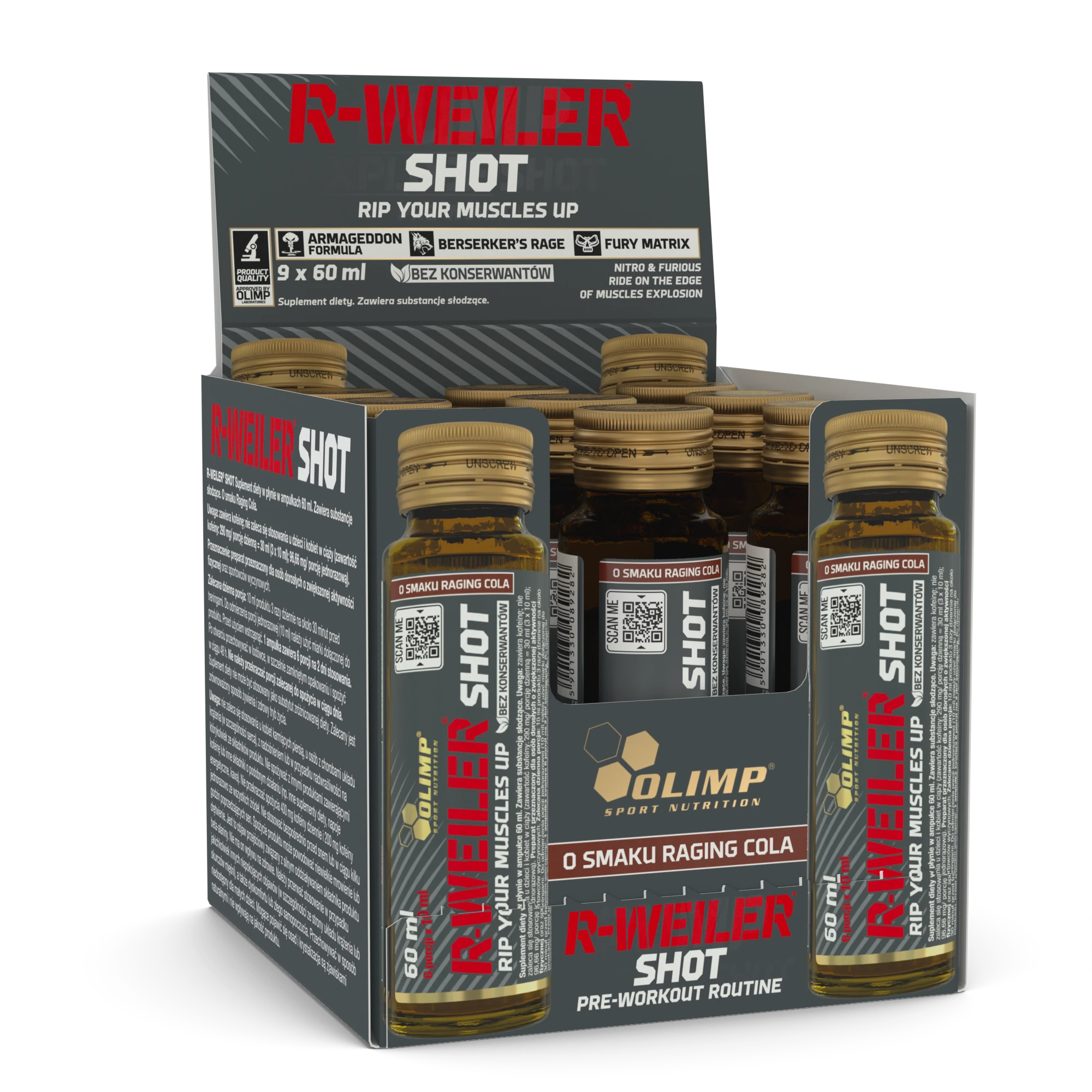  Olimp Sport Nutrition R-weiler Shot (9 Ampoules) 