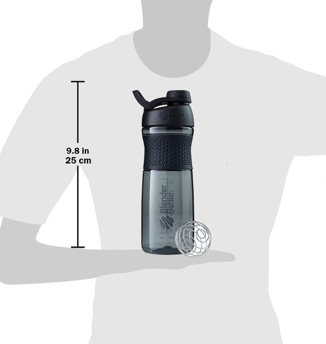  بلندر بوتل سبورت ميكسر شيكر رياضي في 2 تويست (850 مل) - BlenderBottle SportMixer V2 Twist 