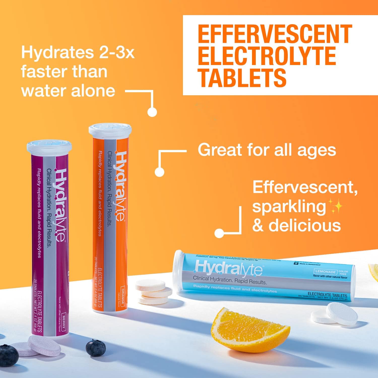  (Hydralyte - Effervescent Electrolyte Tablet (20Tablet 