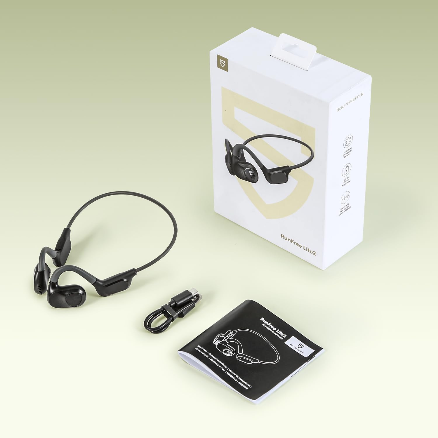  SoundPEATS RunFree Lite 2 Bluetooth Air Conduction Sport Headphones 