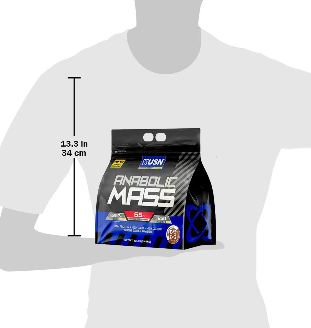  يو اس ان - انابوليك ماس جينر (12 باوند) - USN Nutrition Anabolic Mass Gainer 